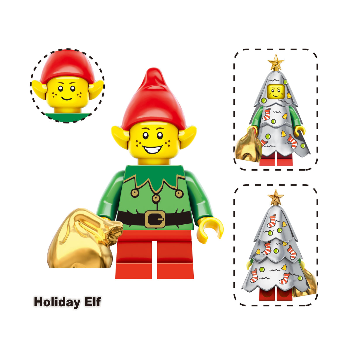 Christmas Theme Holiday Custom Minifigures