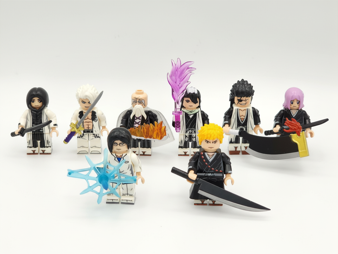 Bleach TV-Series Custom Anime Minifigures 8pcs Set 1