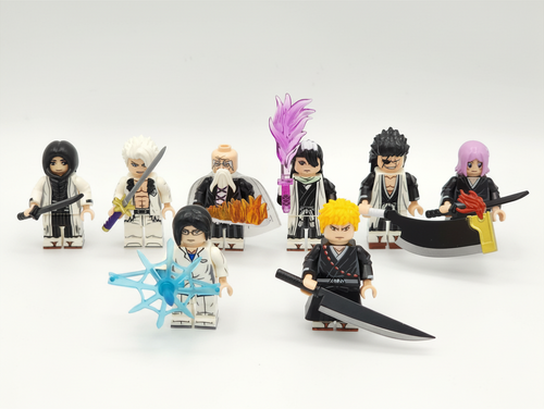 Bleach TV-Series Custom Anime Minifigures 8pcs Set 1