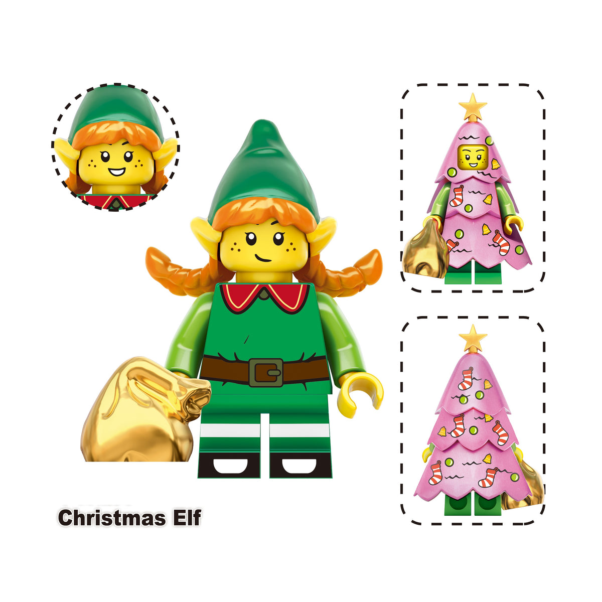 Christmas Theme Holiday Custom Minifigures