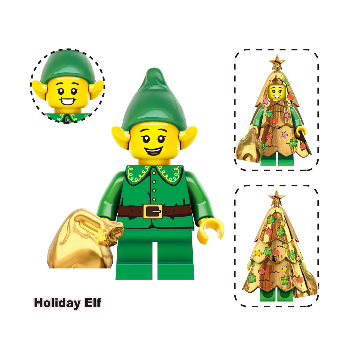 Christmas Theme Holiday Custom Minifigures