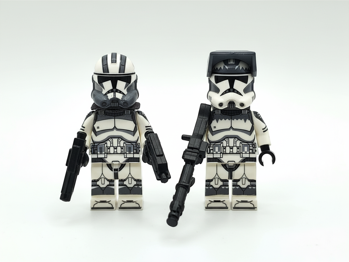 Star Wars 104th Commander Wolffe Custom Minifigures Assortment Set 8pcs
