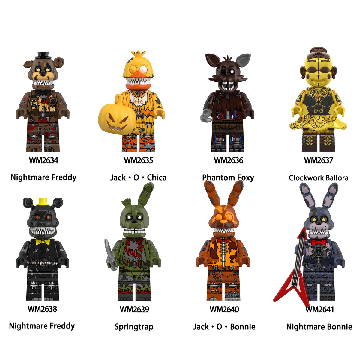 Five Nights at Freddy's Custom Horror Minifigures
