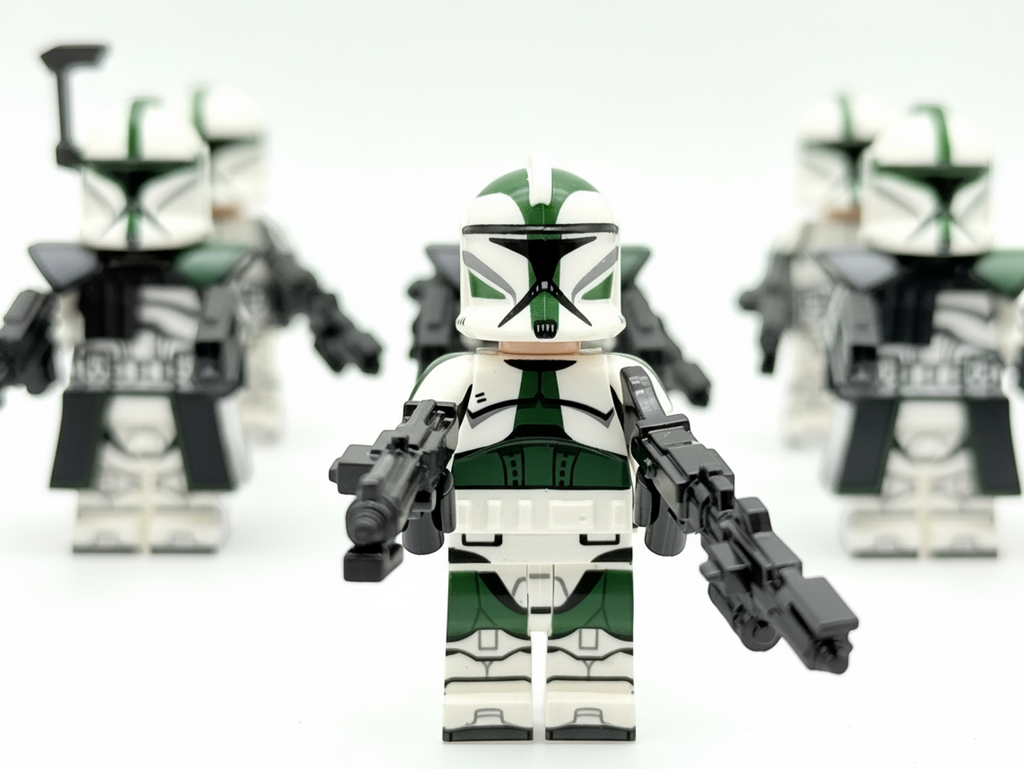 Star Wars Phase 1 41st Scout Commander Gree Clone Troopers ARC Minifigures Set