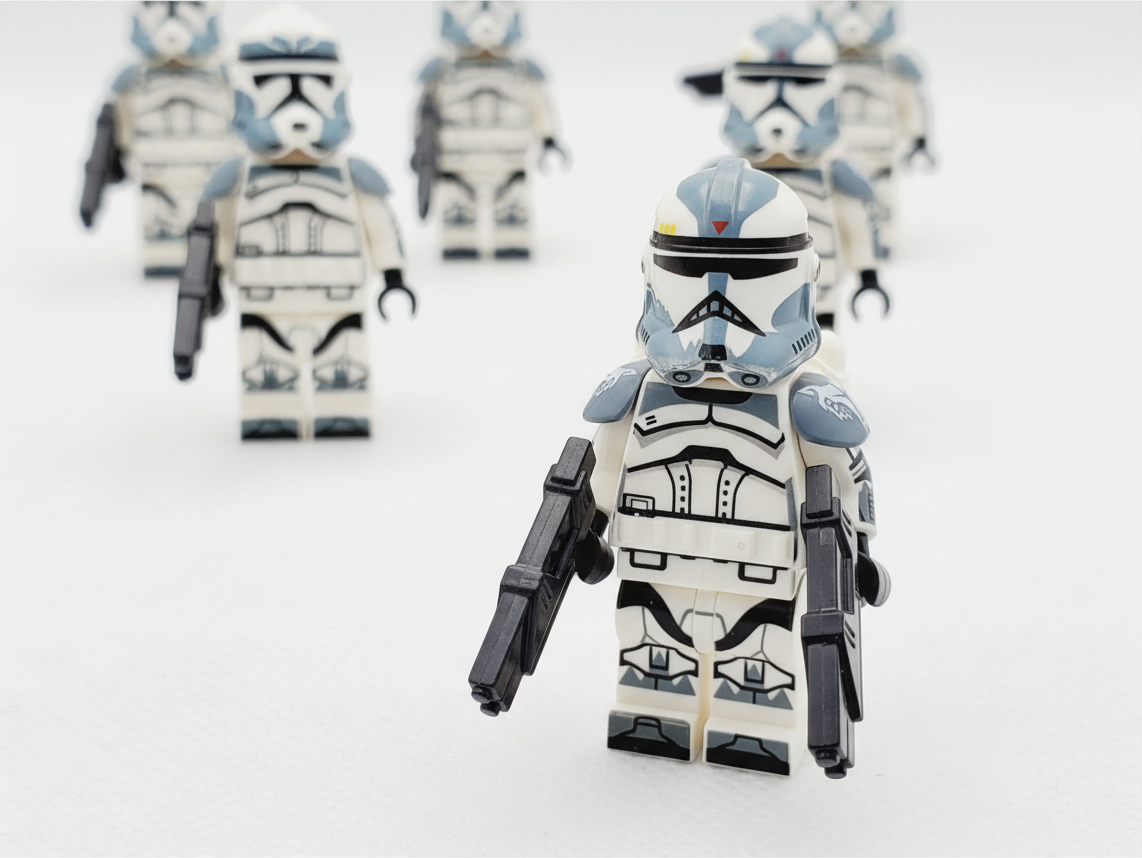 Star Wars Commander Wolffe Wolfpack Clones Armored Minifigures