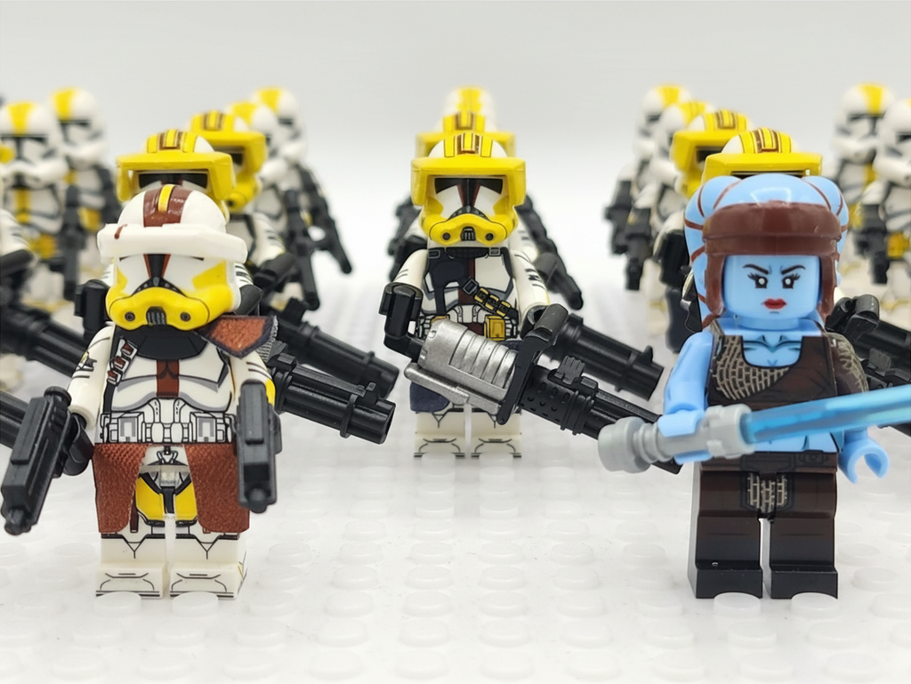 Star Wars 327th Aayla Secura Commander Bly Heavy Clone Troopers Army Set 22pcs Minifigures Set