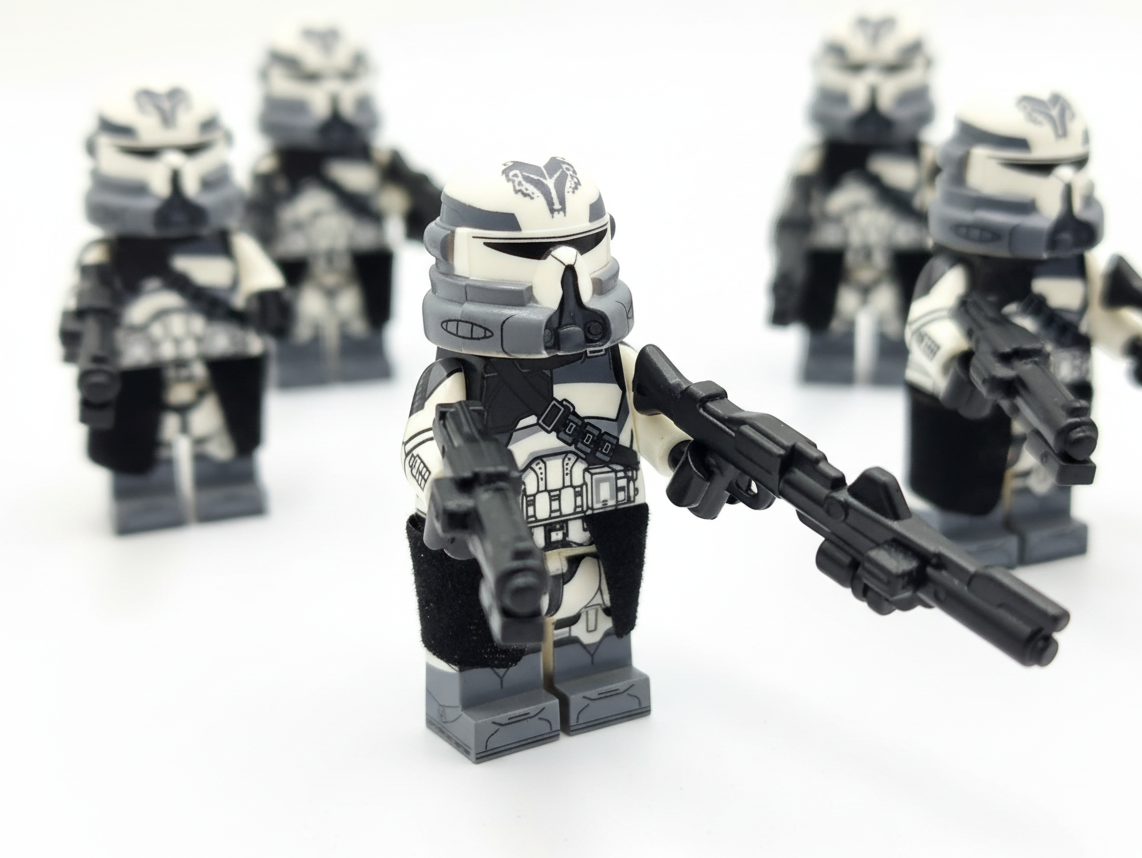 Star Wars Phase 2 Wolfpack Airborne Clone Troopers Paratroopers Custom Minifigures