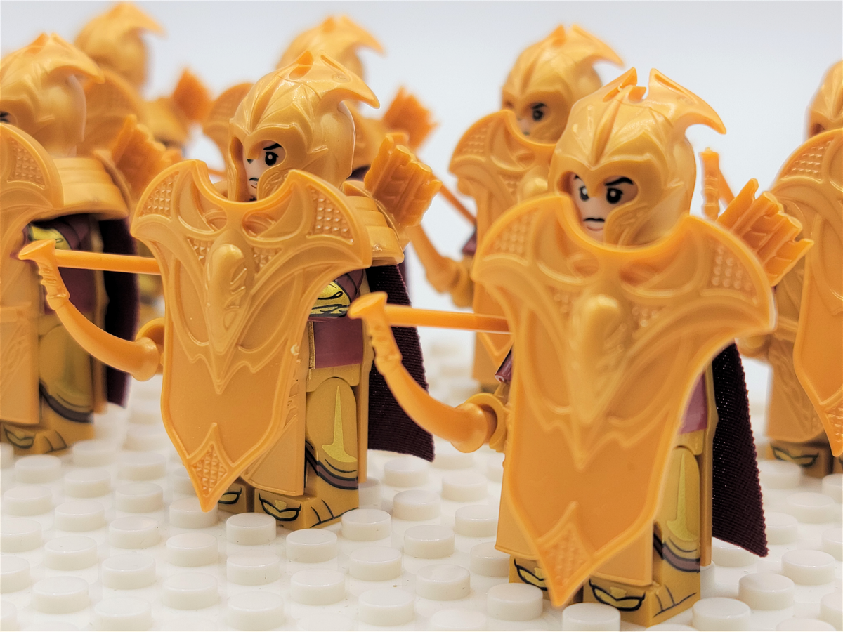 LOTR Mirkwood Elves Heavy Bow Infantry Army 10 Minifigures Set