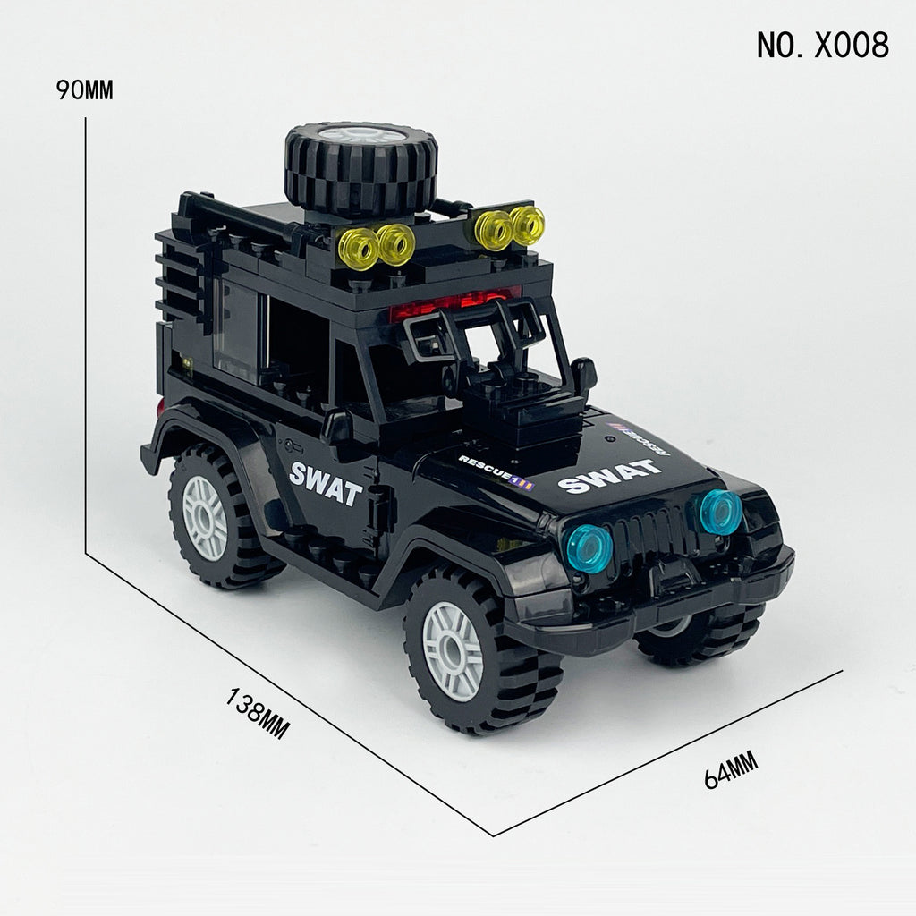 SWAT Team Special Forces 12 Custom Minifigures + Jeep - L42
