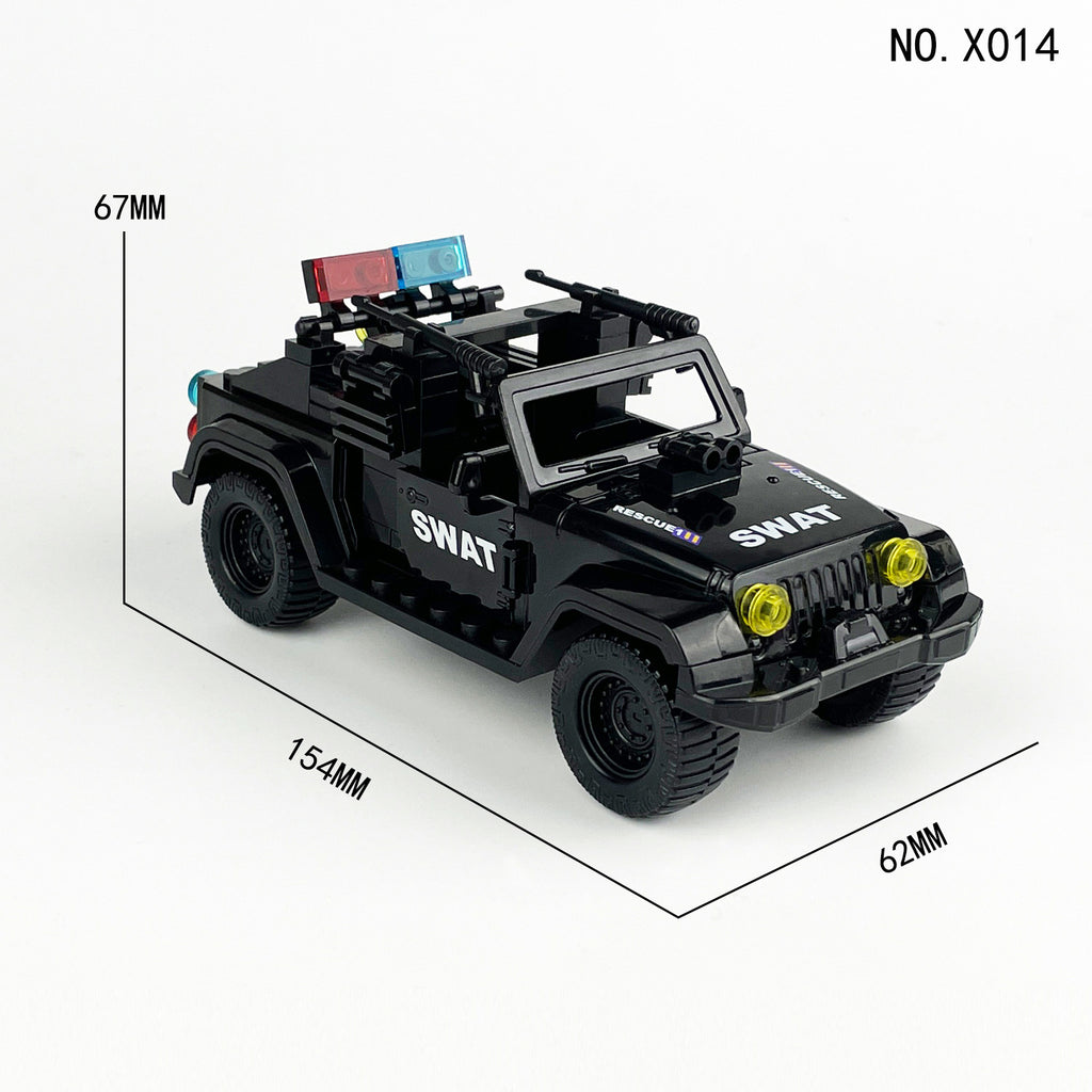 SWAT Team Special Forces 12 Custom Minifigures + Jeep - A-51
