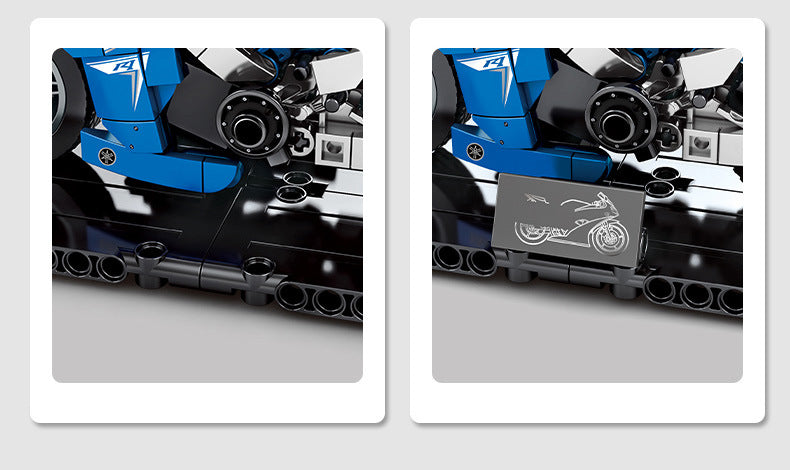 Motorcycle Custom Building Block Set Model 1