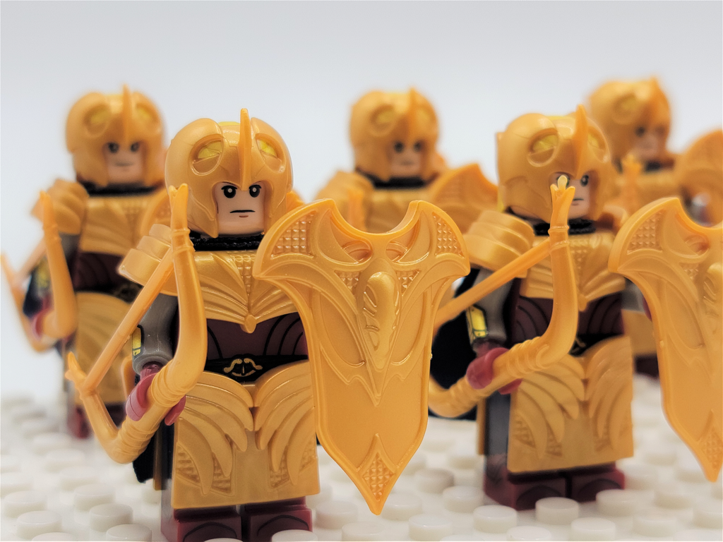 LOTR Mirkwood Elves Light Bow Infantry Army 10 Minifigures Set