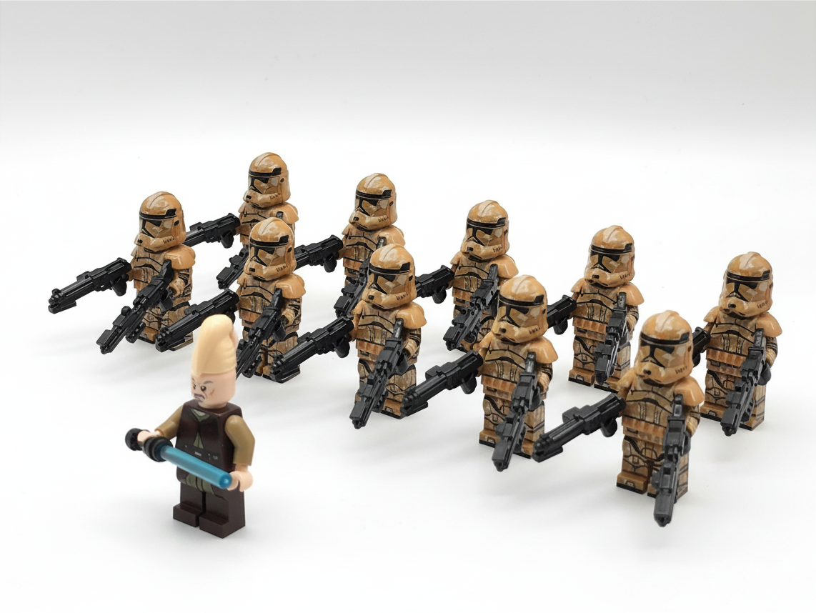Star Wars Ki-Adi-Mundi Geonosis Custom Clones Troopers x11 Minifigures Set