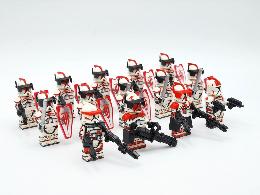 Star Wars Phase 1 Coruscant Guards Clone Trooper Riot Squad Set 14pcs Minifigures Set