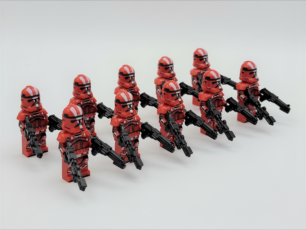Star Wars Red Mist Armored Clones x10 Minifigures Set