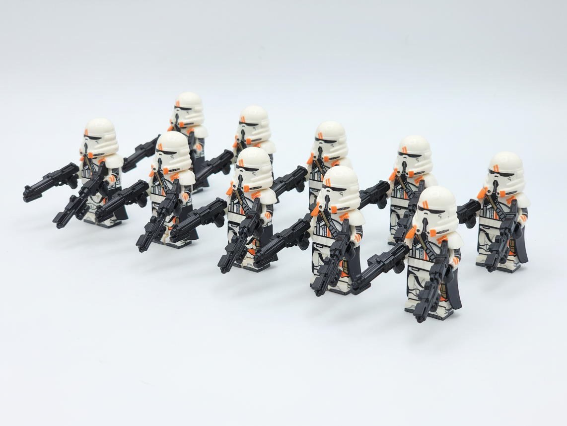 Star Wars Phase 2 212th AIrborne Clone Troopers Paratroopers Custom Minifigures