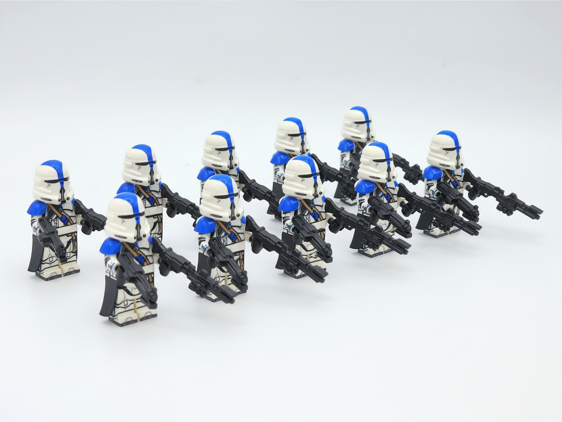 Star Wars Phase 2 501st AIrborne Clone Troopers Paratroopers Custom Minifigures