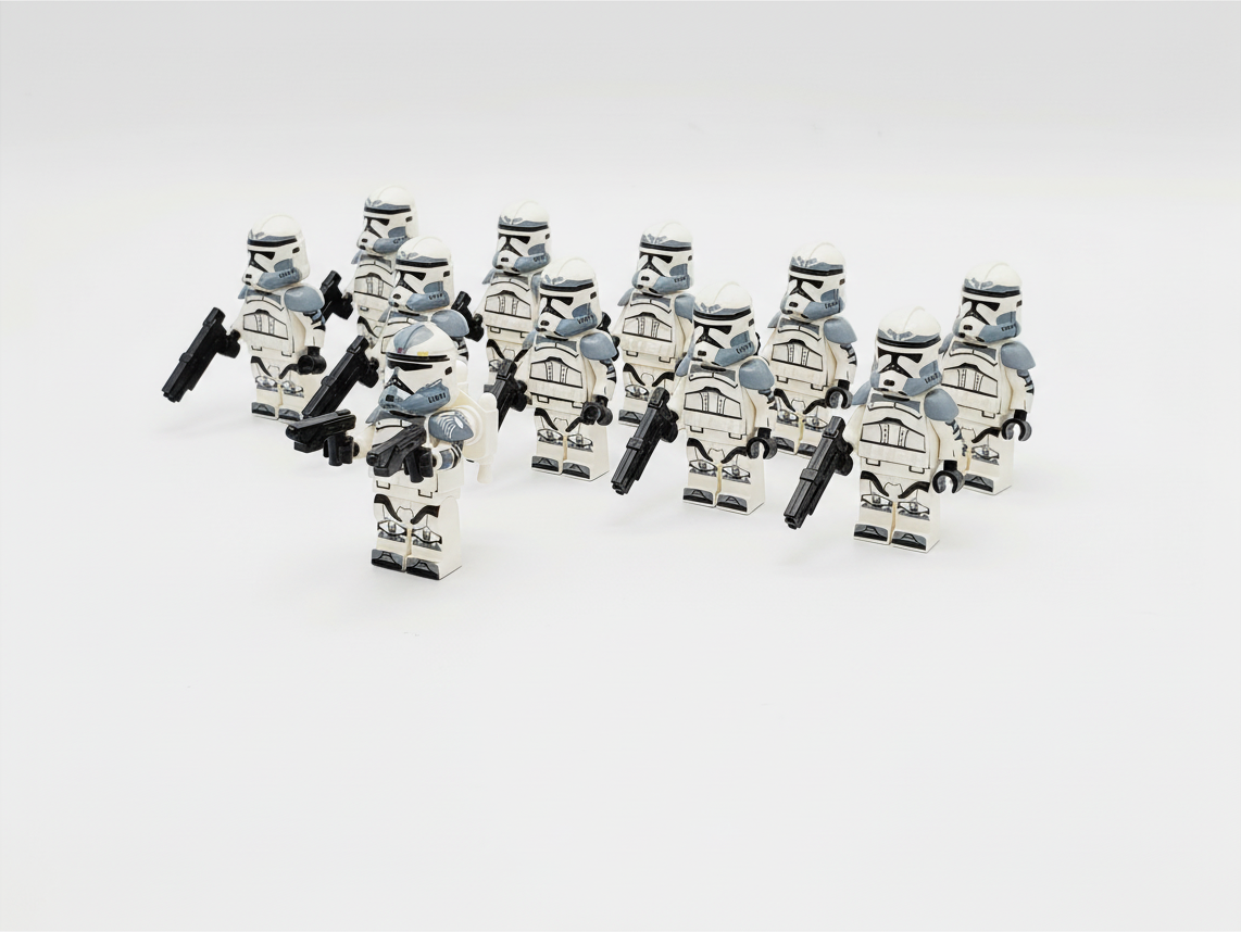 Star Wars Commander Wolffe Wolfpack Clones Armored Minifigures