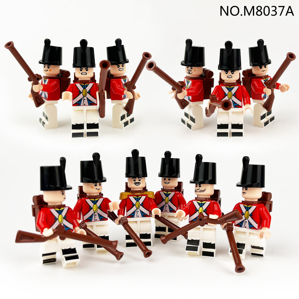 British Red Coats Custom Army Lot 12pcs