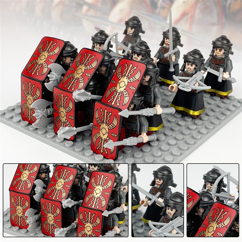 Medieval Roman Soldiers Army Custom 12 Minifigures Set 8159