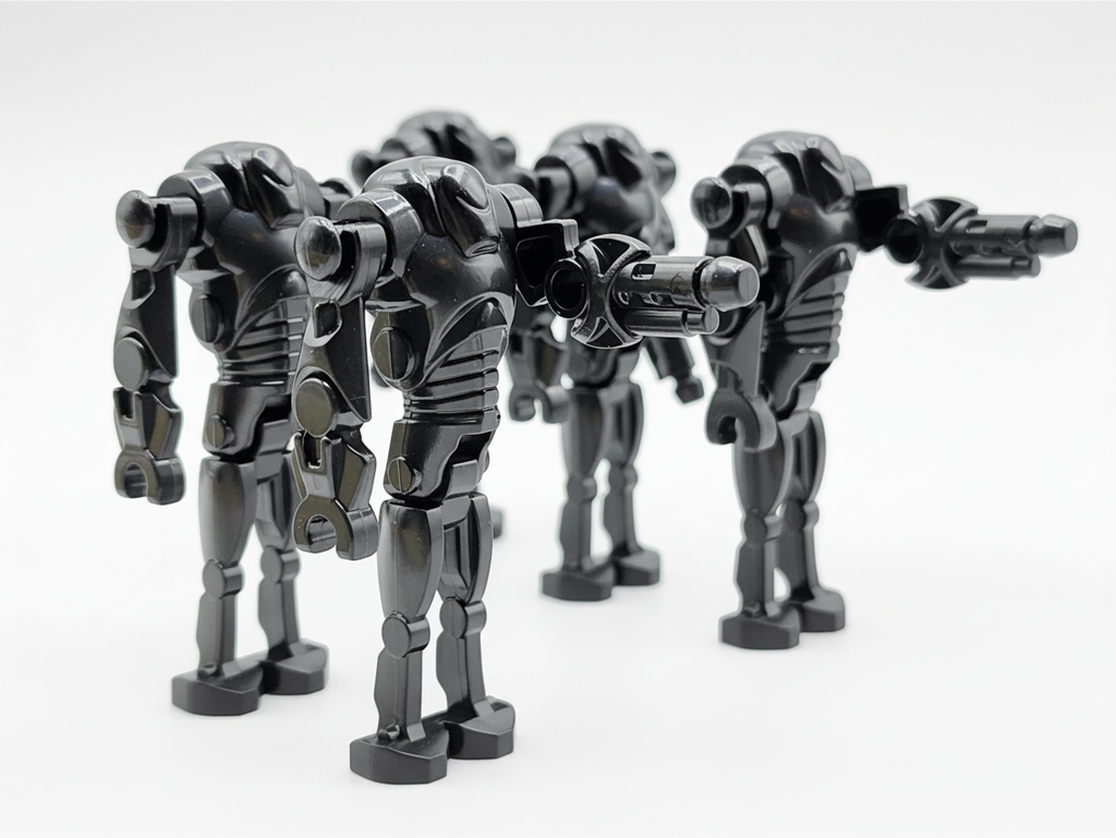 Star Wars B2 Super Battle Droids Custom Cannon Arm Set 20pcs Black and Gun Metal Gray