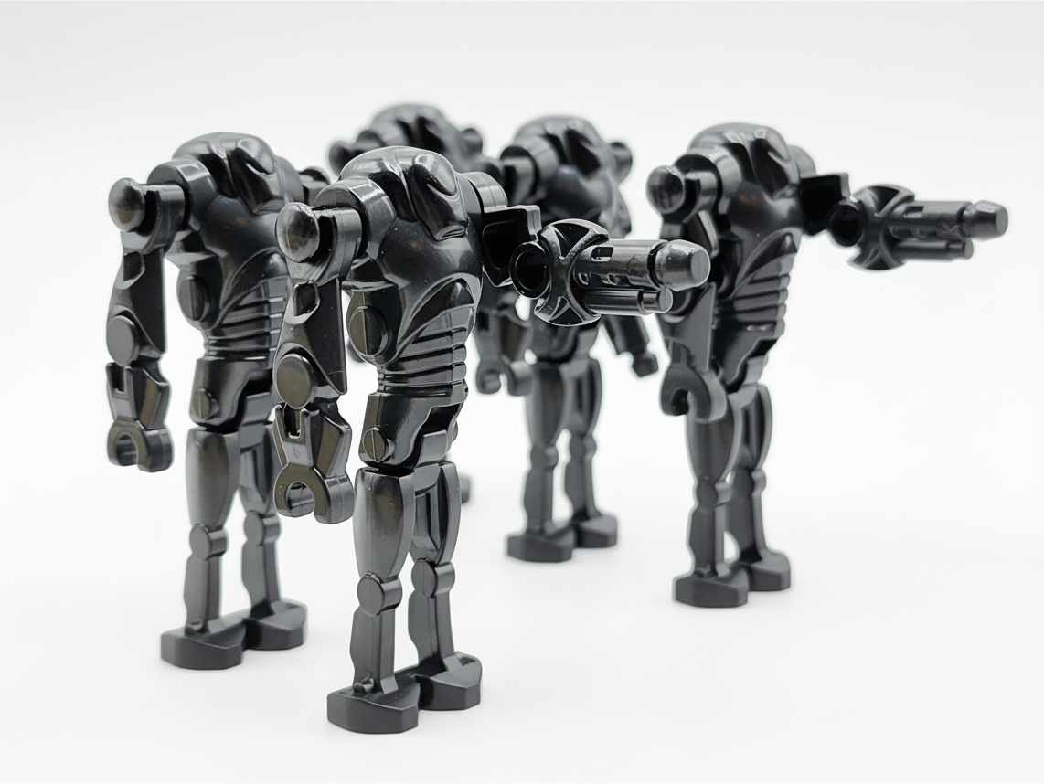 Star Wars B2 Super Battle Droids Custom Cannon Arm Set 20pcs Black and Gun Metal Gray