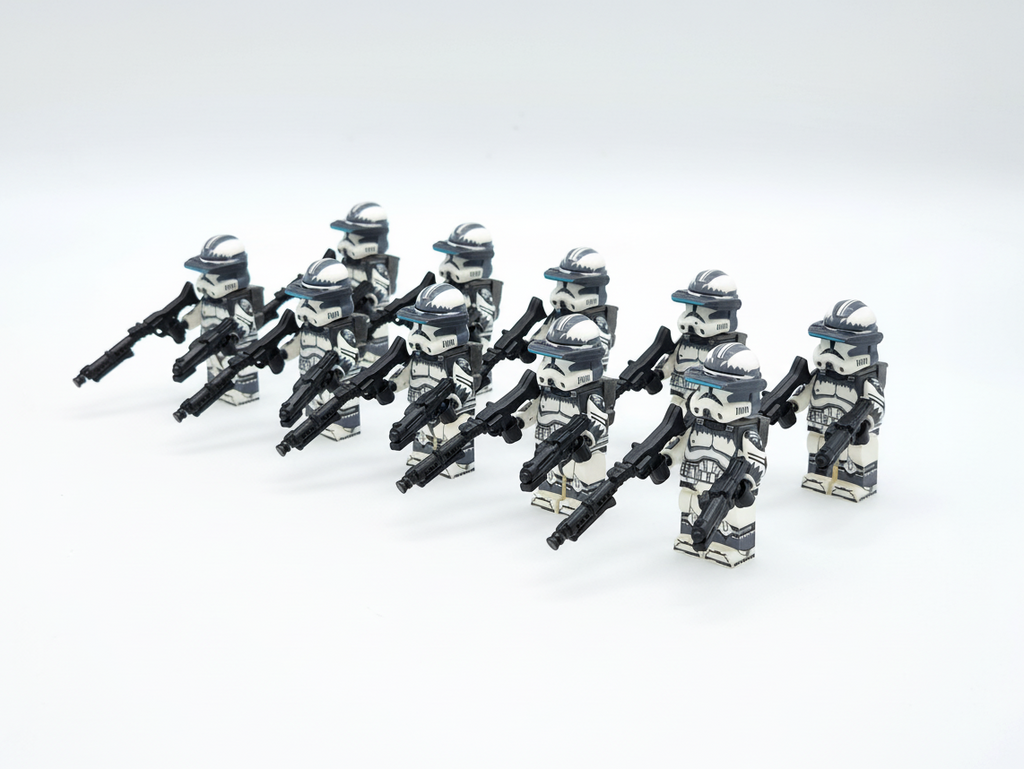 Star Wars 104th Wolfpack Clone Trooper Sergeants Custom Minifigures Set WM