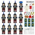 Medieval Roman Soldiers Army Custom 12 Minifigures Set 8220