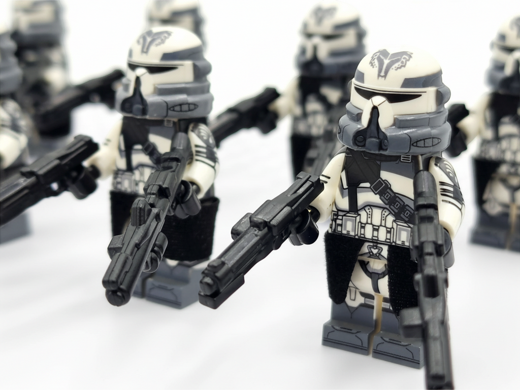 Star Wars 104th Phase 2 Wolfpack Commander Wolffe Clone Troopers 24pcs Minifigures Set