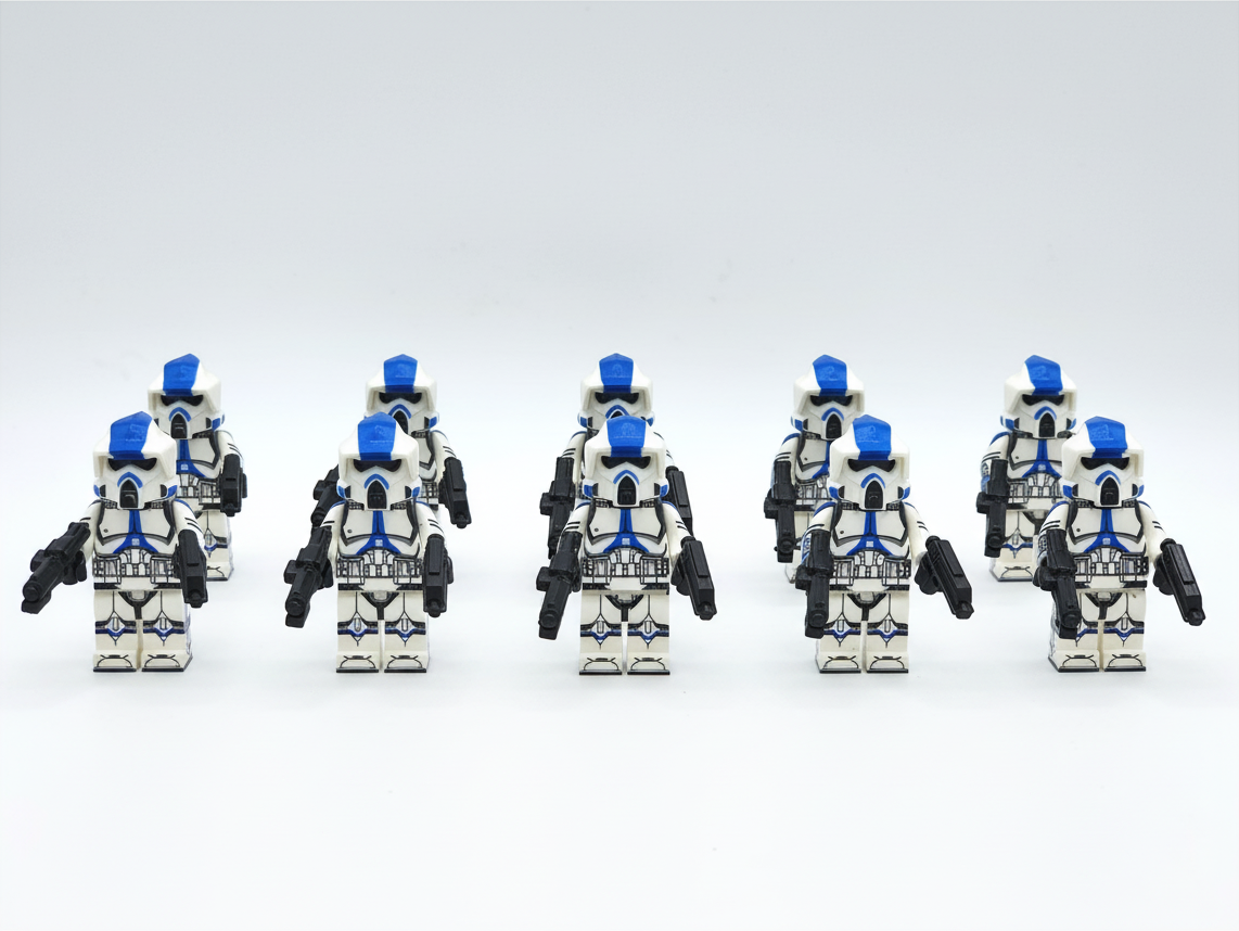 Star Wars 501st ARF Clone Troopers Custom Minifigures Set