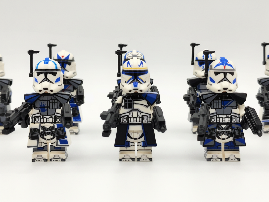 Star Wars Phase 1.5 Captain Fordo with 501st ARC Troopers Custom 9 Minifigures Sets