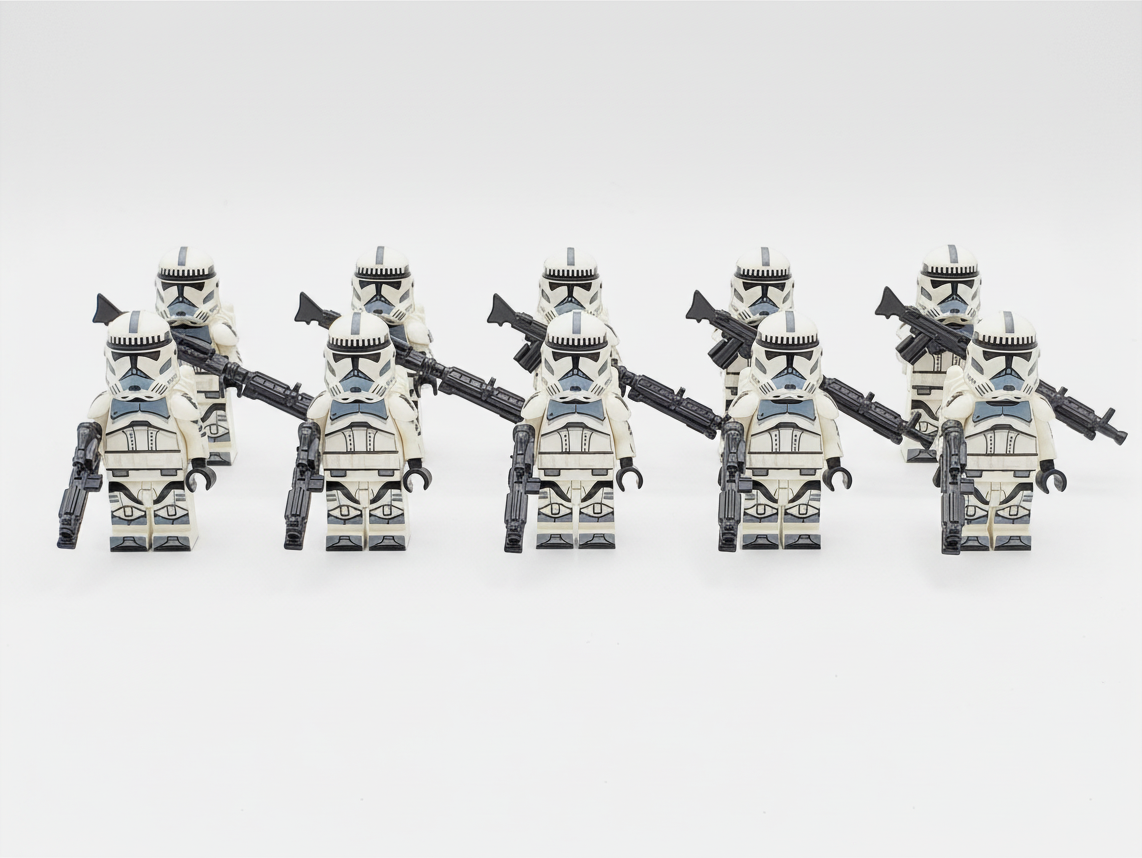 Star Wars Kamino Security Armored Clones x10 Minifigures Set