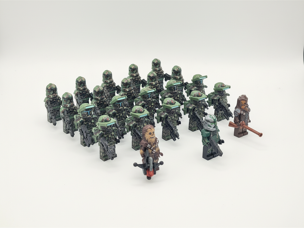 Star Wars Kashyyyk Custom Army Set Clone Commandos Troopers Gree Chewie 23pcs