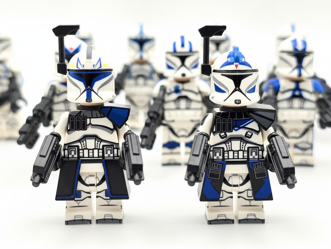 Star Wars Phase 1 Assortment 501st Clone Troopers Captain Rex and the Boys Minifigures Set