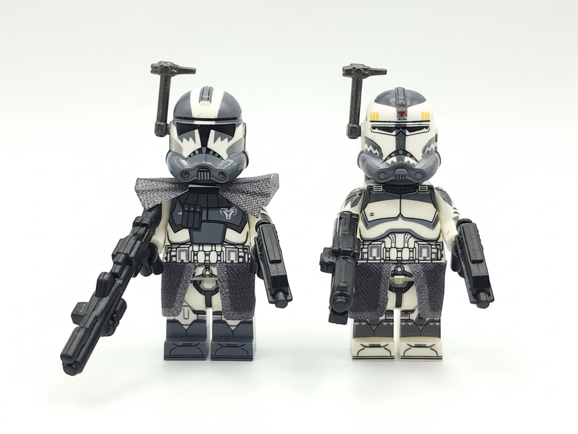 Star Wars 104th Commander Wolffe Custom Minifigures Assortment Set 8pcs