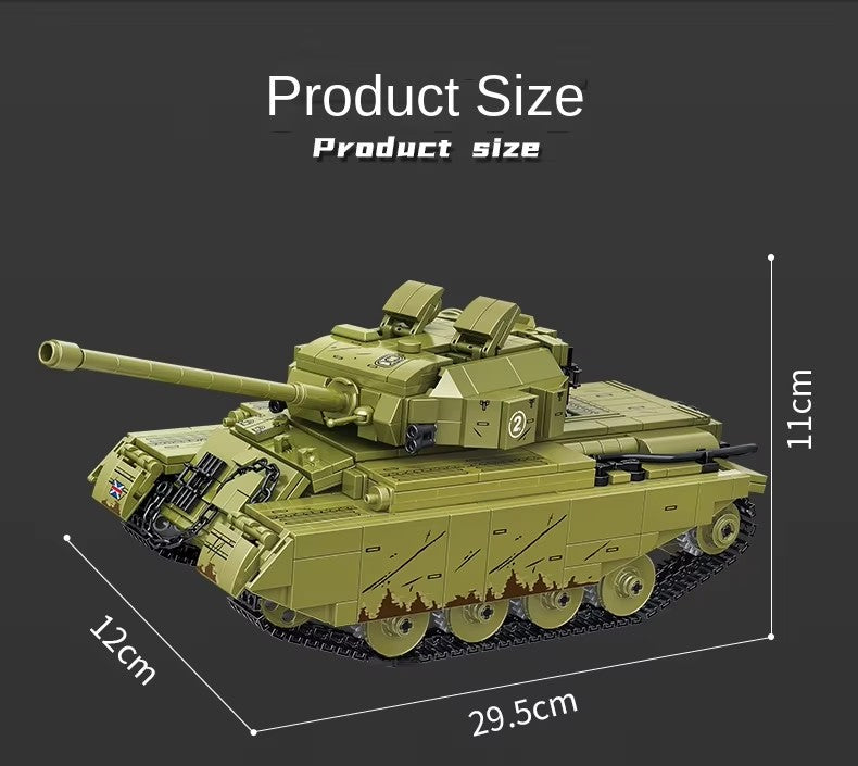 Centurion Main Battle Tank Military Army Building Block Set RC 969pcs