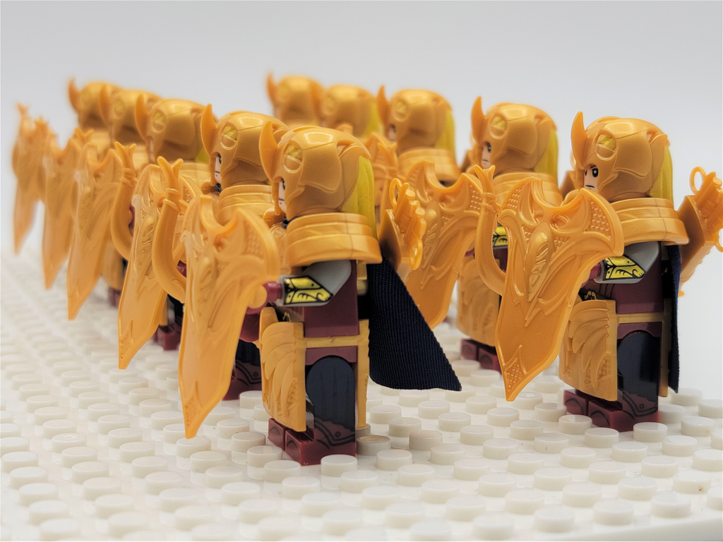 LOTR Mirkwood Elves Light Bow Infantry Army 10 Minifigures Set