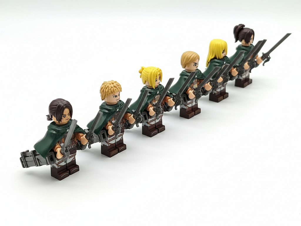 Attack on Titans TV Series Custom Minifigures Set 8pcs Set 2