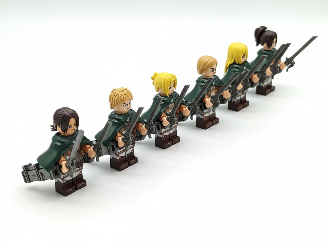 Attack on Titans TV Series Custom Minifigures Set 8pcs Set 2