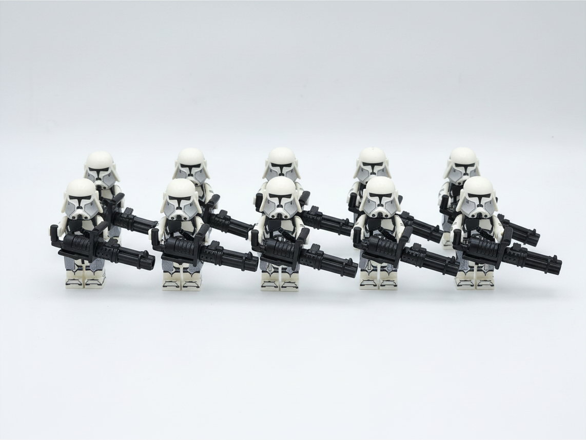 Star Wars Phase 2 Heavy Clone Troopers Custom Minifigures Set