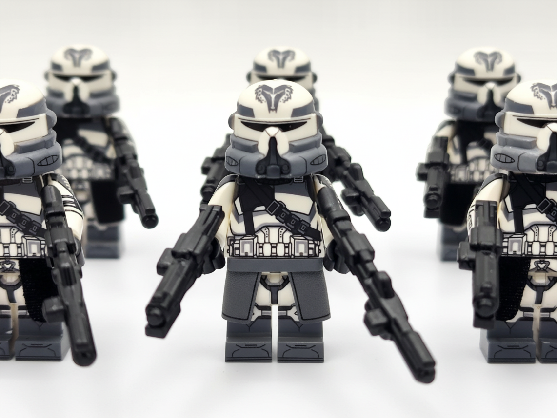 Star Wars 104th Phase 2 Wolfpack Commander Wolffe Clone Troopers 24pcs Minifigures Set