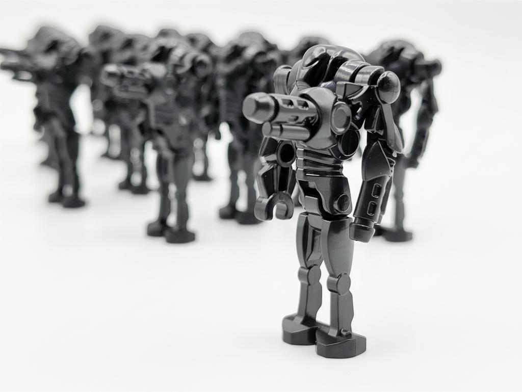 Star Wars B2 Super Battle Droids Custom Cannon Arm Set 20pcs Black and Gun Metal Gray