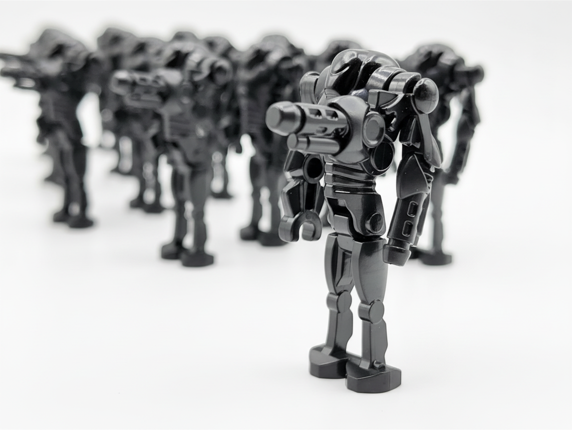 Star Wars B2 Super Battle Droids Custom Cannon Arm Set 20pcs Black and Gun Metal Gray