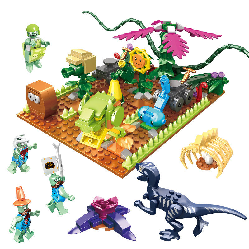 Plants vs Zombies Raptor Invasion 417pcs Custom Building Block Set 90072