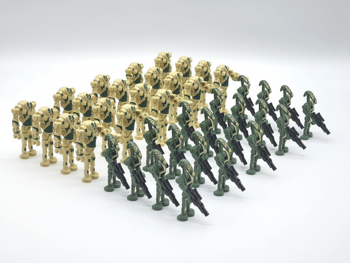 Star Wars Kashyyyk Battle Droids + Super Battle Droids 40 Minifigures Set