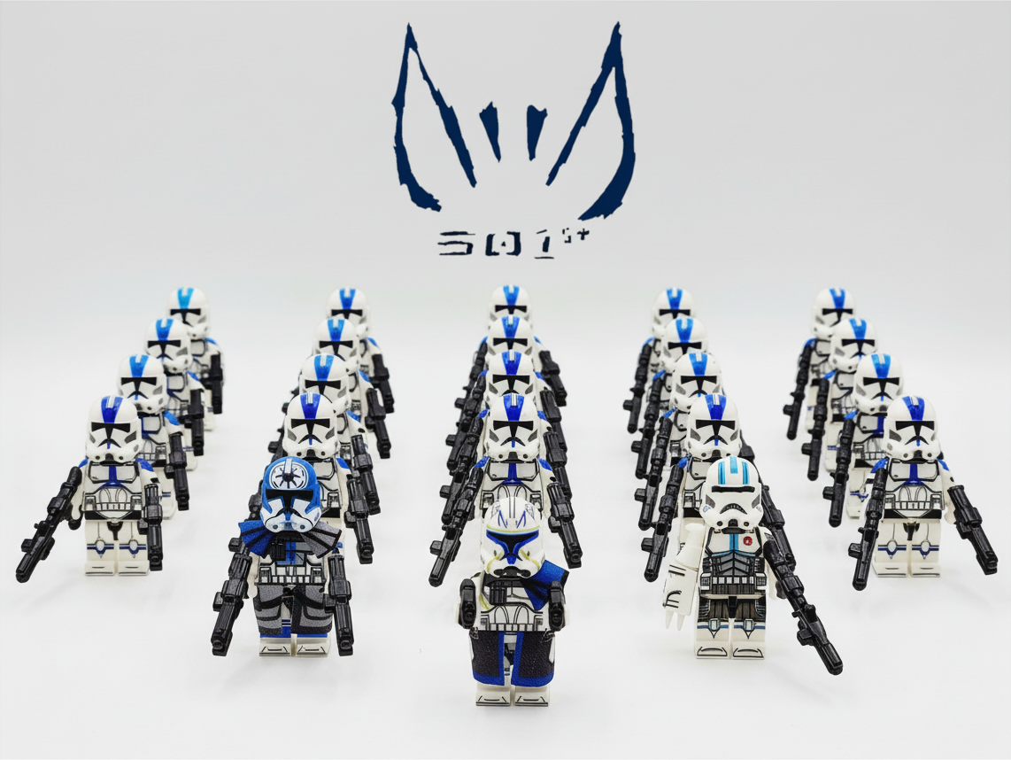 Star Wars 501st Captain Rex Jesse Echo Clone Troopers Army Set 23pcs Minifigures Set