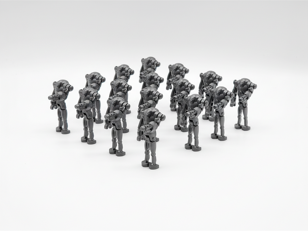 Star Wars B2 Super Battle Droids Custom Cannon Arm Set 20pcs Black and Gun Metal Gray