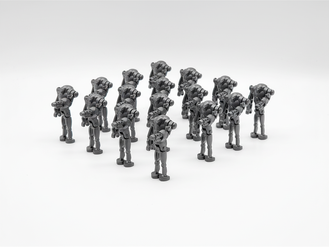 Star Wars B2 Super Battle Droids Custom Cannon Arm Set 20pcs Black and Gun Metal Gray