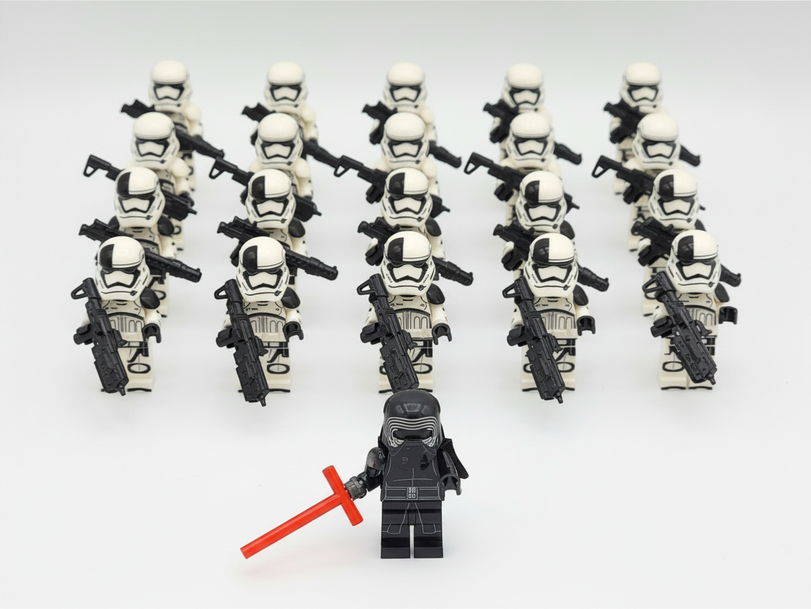 Star Wars Kylo Ren Captain Phasma First Order Stormtroopers Army Set 22pcs Set