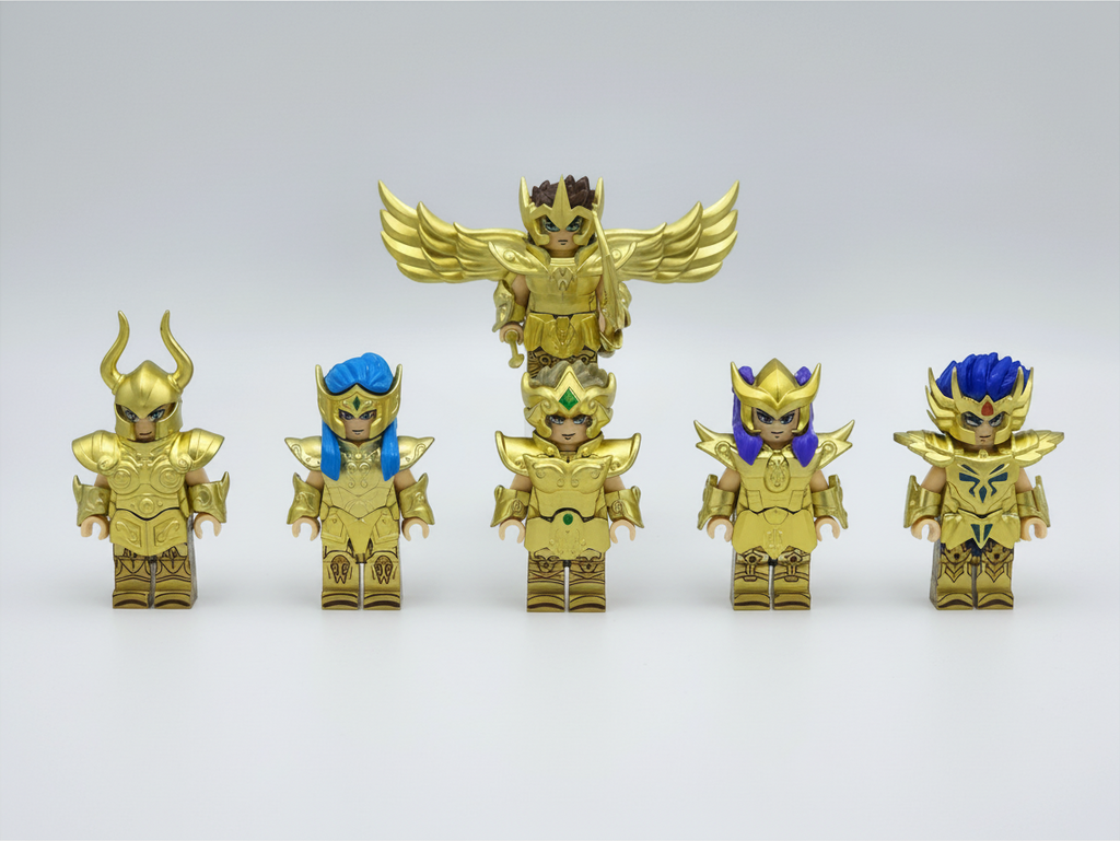 Saint Seiya Gold Saints Custom Anime Minifigures 6pcs Set 1